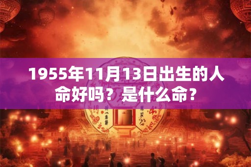 1955年11月13日出生的人命好吗?是什么命? 1955年11月13日出生的人命好吗?是什么命?