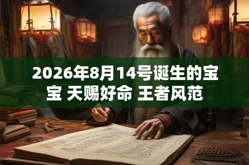 2026年8月14号诞生的宝宝 天赐好命 王者风范