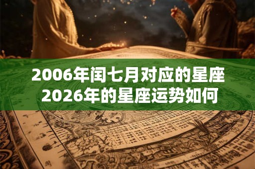 2006年闰七月对应的星座 2026年的星座运势如何