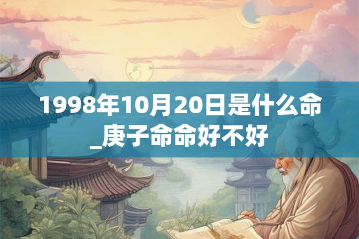1998年10月20日是什么命_庚子命命好不好