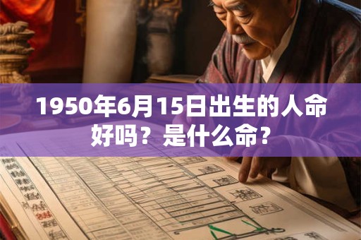 1950年6月15日出生的人命好吗？是什么命？