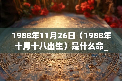 1988年11月26日（1988年十月十八出生）是什么命_命运如何