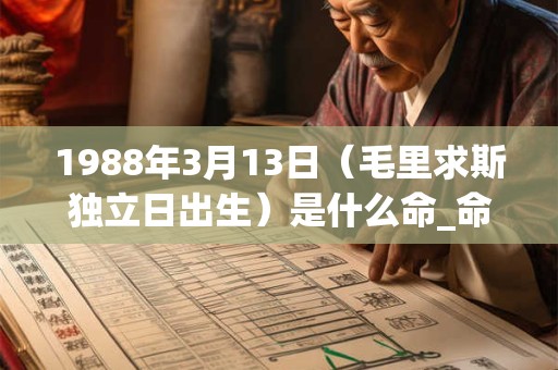 1988年3月13日（毛里求斯独立日出生）是什么命_命运如何