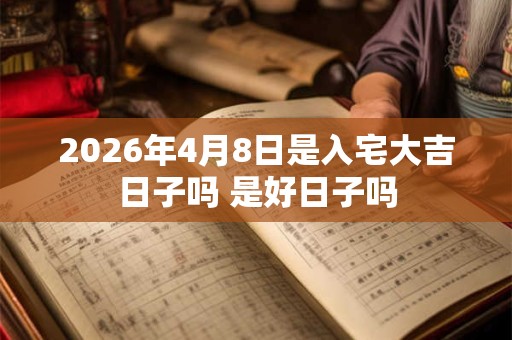 2026年4月8日是入宅大吉日子吗 是好日子吗