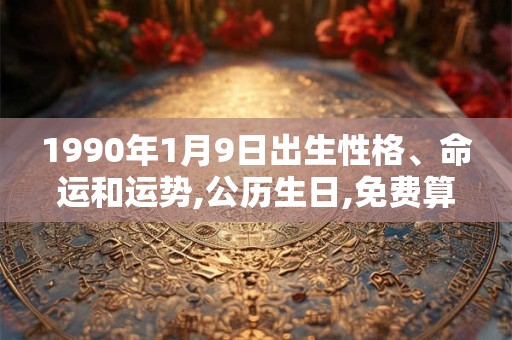 1990年1月9日出生性格、命运和运势,公历生日,免费算命 1990年1月9日出生性格、命运和运势,公历生日,免费算命