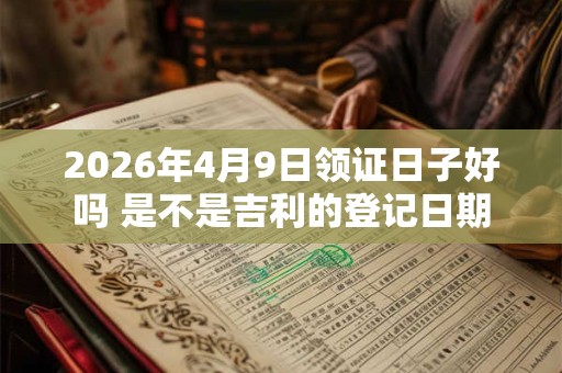 2026年4月9日领证日子好吗 是不是吉利的登记日期