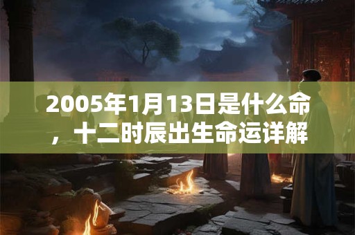 2005年1月13日是什么命，十二时辰出生命运详解