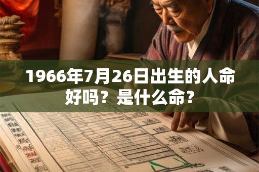 1966年7月26日出生的人命好吗?是什么命? 1966年7月26日出生的人命好吗?是什么命?