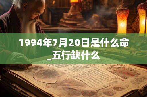 1994年7月20日是什么命_五行缺什么 1994年7月20日是什么命_五行缺什么