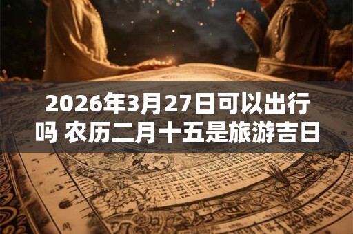 2026年3月27日可以出行吗 农历二月十五是旅游吉日吗
