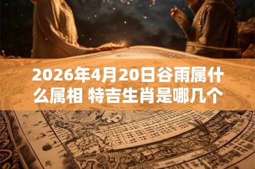 2026年4月20日谷雨属什么属相 特吉生肖是哪几个