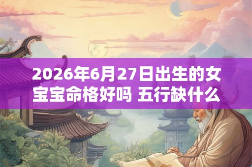 2026年6月27日出生的女宝宝命格好吗 五行缺什么 2026年6月27日出生的女宝宝命格好吗 五行缺什么