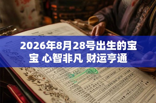 2026年8月28号出生的宝宝 心智非凡 财运亨通