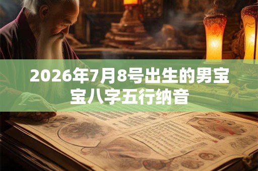 2026年7月8号出生的男宝宝八字五行纳音 2026年7月8号出生的男宝宝八字五行纳音