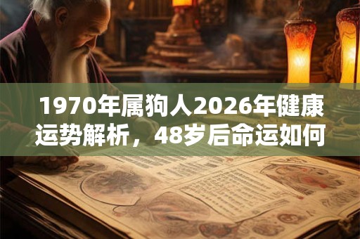 1970年属狗人2026年健康运势解析，48岁后命运如何？