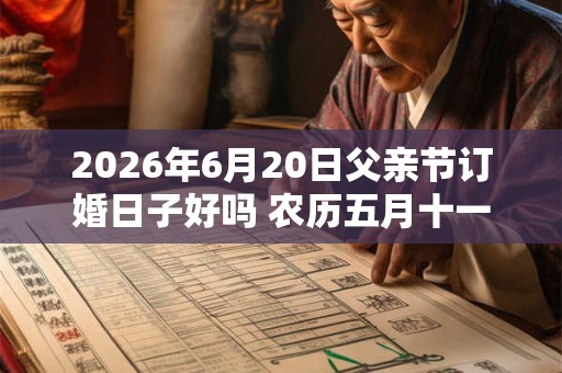 2026年6月20日父亲节订婚日子好吗 农历五月十一是吉日吗