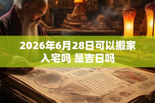2026年6月28日可以搬家入宅吗 是吉日吗 2026年6月28日可以搬家入宅吗 是吉日吗