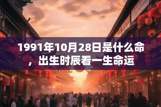 1991年10月28日是什么命,出生时辰看一生命运 1991年10月28日是什么命,出生时辰看一生命运