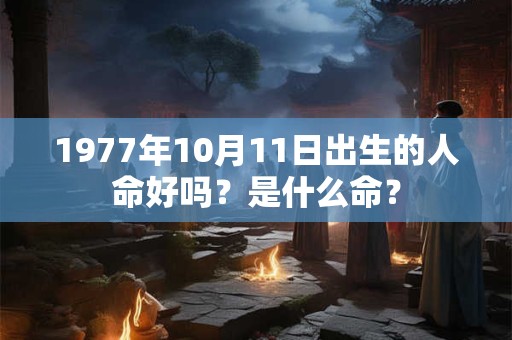 1977年10月11日出生的人命好吗？是什么命？