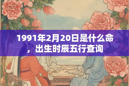1991年2月20日是什么命,出生时辰五行查询 1991年2月20日是什么命,出生时辰五行查询