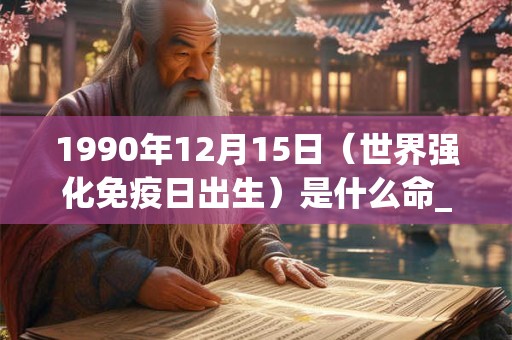 1990年12月15日(世界强化免疫日出生)是什么命_命运如何 1990年12月15日(世界强化免疫日出生)是什么命_命运如何