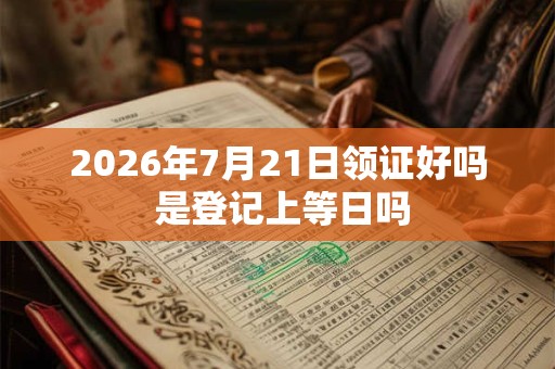 2026年7月21日领证好吗 是登记上等日吗