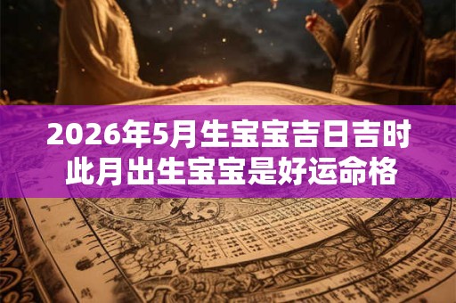 2026年5月生宝宝吉日吉时 此月出生宝宝是好运命格