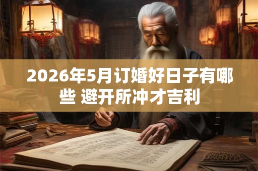 2026年5月订婚好日子有哪些 避开所冲才吉利