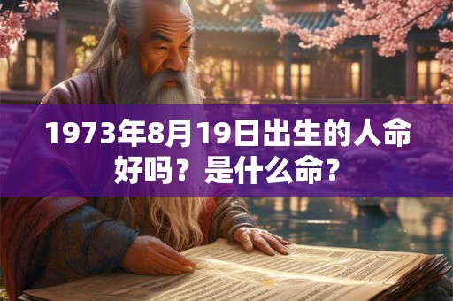 1973年8月19日出生的人命好吗?是什么命? 1973年8月19日出生的人命好吗?是什么命?