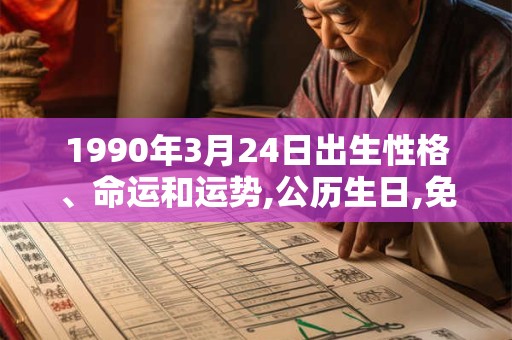 1990年3月24日出生性格、命运和运势,公历生日,免费算命