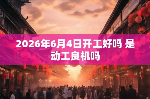 2026年6月4日开工好吗 是动工良机吗