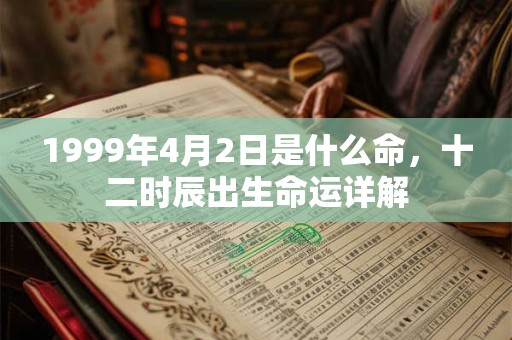 1999年4月2日是什么命,十二时辰出生命运详解 1999年4月2日是什么命,十二时辰出生命运详解