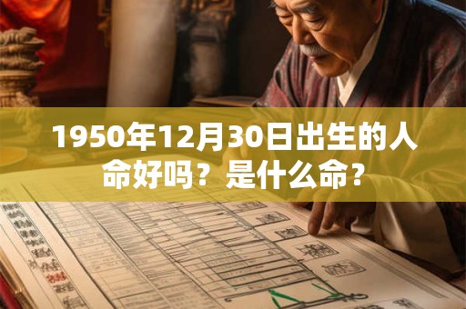 1950年12月30日出生的人命好吗?是什么命? 1950年12月30日出生的人命好吗?是什么命?