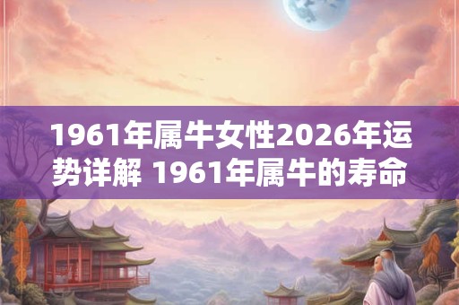 1961年属牛女性2026年运势详解 1961年属牛的寿命多长 1961年属牛女性2026年运势详解 1961年属牛的寿命多长