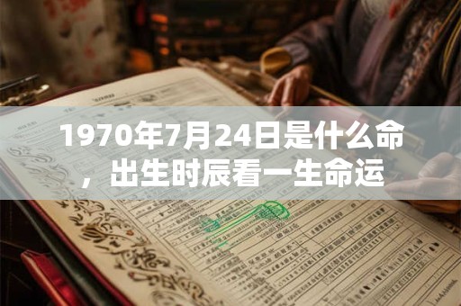 1970年7月24日是什么命,出生时辰看一生命运 1970年7月24日是什么命,出生时辰看一生命运
