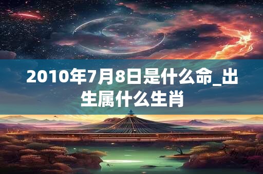2010年7月8日是什么命_出生属什么生肖