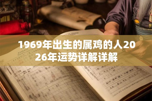 1969年出生的属鸡的人2026年运势详解详解