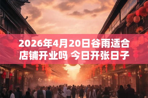 2026年4月20日谷雨适合店铺开业吗 今日开张日子吗
