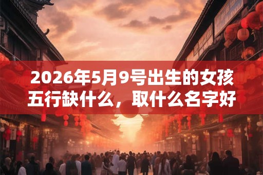 2026年5月9号出生的女孩五行缺什么，取什么名字好