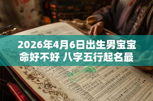 2026年4月6日出生男宝宝命好不好 八字五行起名最全款 2026年4月6日出生男宝宝命好不好 八字五行起名最全款
