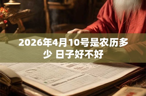 2026年4月10号是农历多少 日子好不好 2026年4月10号是农历多少 日子好不好