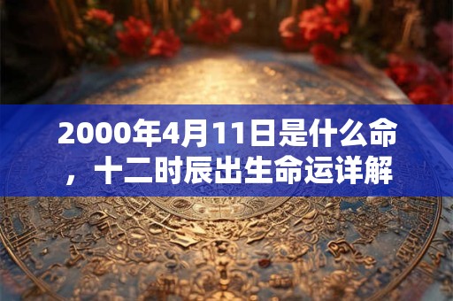 2000年4月11日是什么命，十二时辰出生命运详解