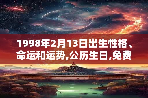1998年2月13日出生性格、命运和运势,公历生日,免费算命 1998年2月13日出生性格、命运和运势,公历生日,免费算命