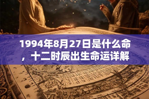 1994年8月27日是什么命,十二时辰出生命运详解 1994年8月27日是什么命,十二时辰出生命运详解