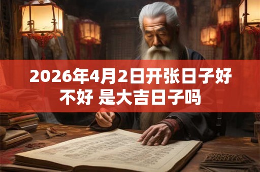 2026年4月2日开张日子好不好 是大吉日子吗 2026年4月2日开张日子好不好 是大吉日子吗