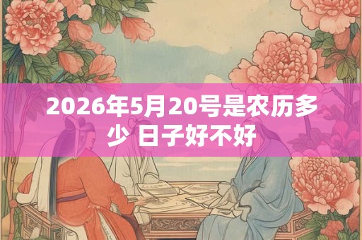 2026年5月20号是农历多少 日子好不好
