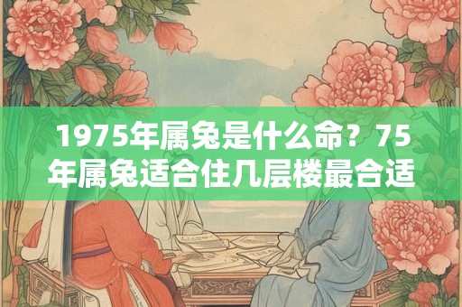 1975年属兔是什么命?75年属兔适合住几层楼最合适? 1975年属兔是什么命?75年属兔适合住几层楼最合适?