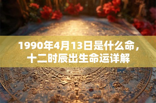 1990年4月13日是什么命，十二时辰出生命运详解
