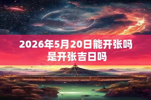 2026年5月20日能开张吗 是开张吉日吗