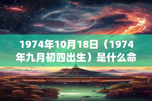 1974年10月18日(1974年九月初四出生)是什么命_命运如何 1974年10月18日(1974年九月初四出生)是什么命_命运如何